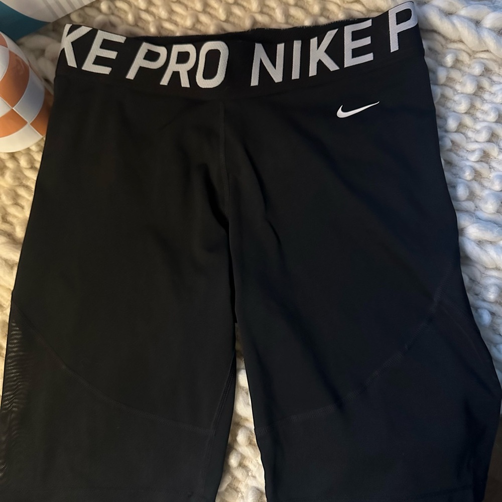 Nike Black Training Shorts with White Logo